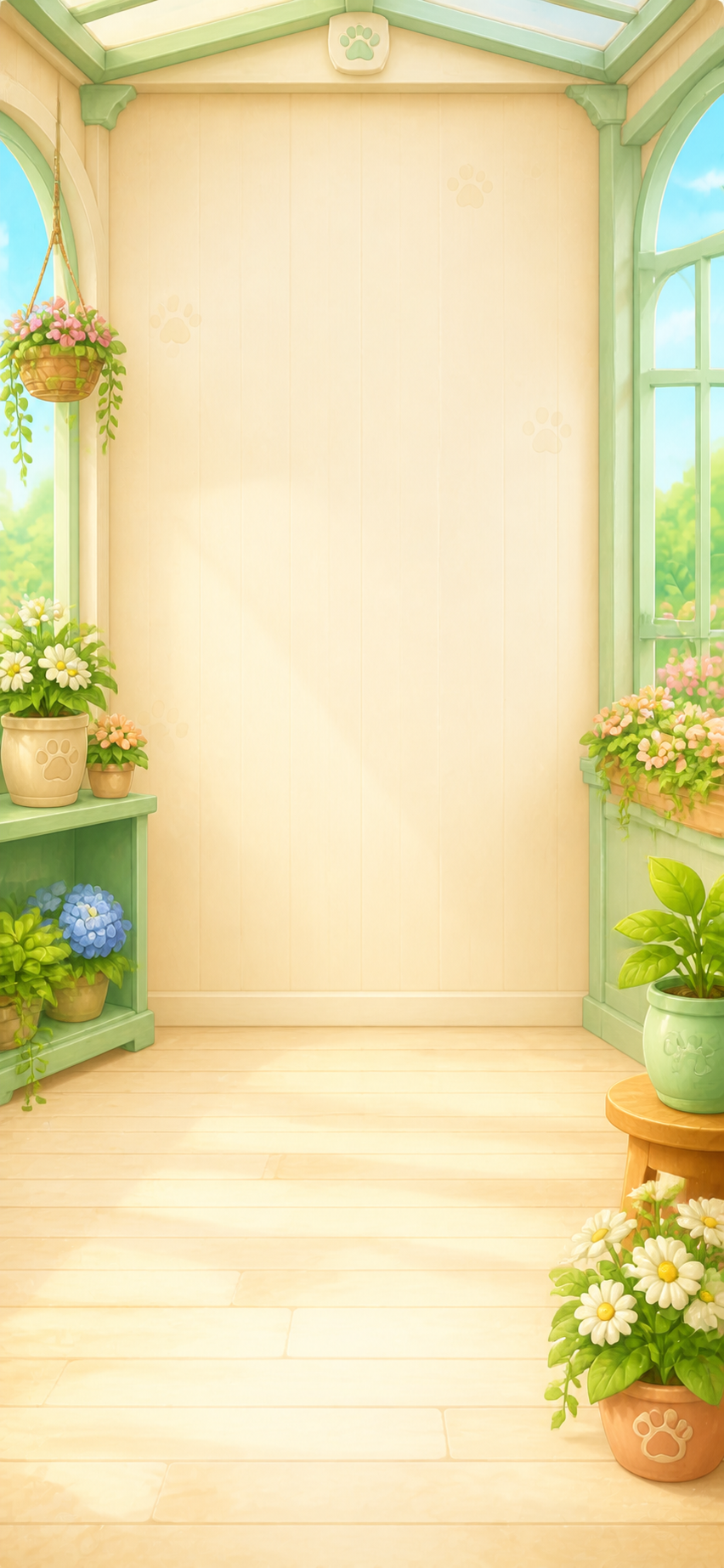 MeowCube Gameplay Garden Background